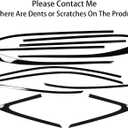 Stainless Steel Window Trim Chrome Delete for Lexus RX350 RX350h RX450h+ RX500h 2023-2026 Black Window Trim Blackout Kit