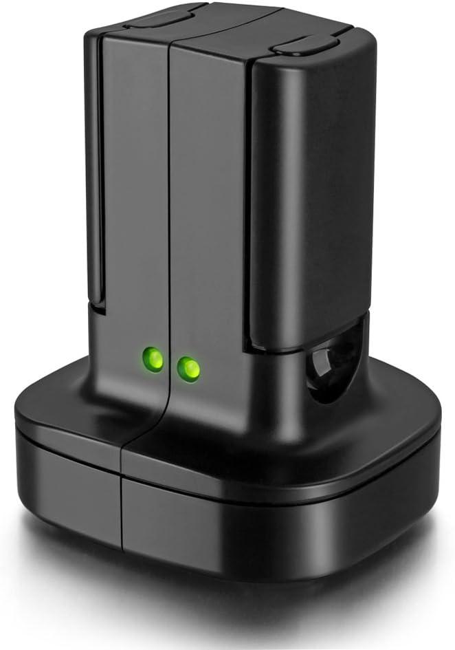 for Xbox 360 Controller 2 Pack Rechargeable Battery Kit with Dual Charging Station Dock Charger Stand Base