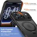 Magnetic Stand Case for iPhone 17 Pro Max, 2-in-1 Magnetic Stand Case & Protective Cover, Military Drop Tested, Anti-Fingerprint Matte Finish for Hands-Free at Work, Home and Travel, Black
