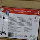 Gooseneck Floor Stand CTAs Compact, Adjustable Gooseneck with Swivel Casters for iPad 7th/ 8th/ 9th Gen 10.2, iPad Air 4, 12.9, Surface Pro, Zebra & Other 7-13 Tablets (PAD-CGS)