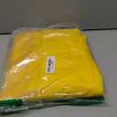 iCreek Long Raincoat 8000mm Waterproof, Lightweight Packable Hooded Rain Jacket for Men Women Hiking Camping Work Outdoors (Large, Yellow)