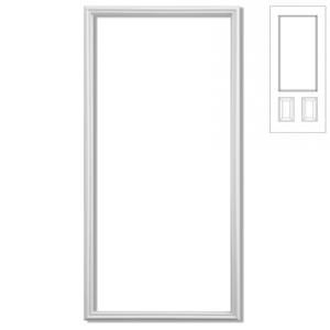 Pushglossy 22"x 48" Entry Door Frame Only Replacement Kit for 1'' Glass (Glass Not Included) 1 Lite Exterior Front Door Window Frame Replacement Grille Inserts Home Improvement Easy to Install Use