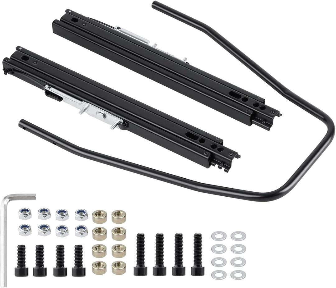 Deslizador de asiento, kit de montaje de riel de montaje del asiento, compatible con NRG Sparco y la mayora de los asientos del mercado de accesorios