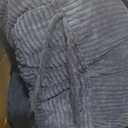 HIGOGOGO Papasan Chair Cushion with Corduroy Cover (Without Chair), 48 x 48 Inch Supportive Cushion, Overstuffed Chair Cushion, Dark Blue