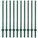 3-4-5-6-7 Feet Sturdy Duty Metal Fence Post  Garden U Post for Fencing - 10 Pack (5 Feet) (5 FEET - SET OF 10)
