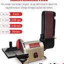 BUCKTOOL Direct Drive Bench Belt Sander, 4x36 in Belt and 8 in Disc Sander, 3/4HP Belt Sander for Woodworking, 5.0A Benchtop