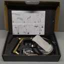 Bathroom Sink Faucet with Pull Out Sprayer, Single Handle Modern Bathroom Basin Faucet with Pop-up Sink Drain Stopper & Deck Plate 1 or 4-inch Centerset 3 Hole, Gold