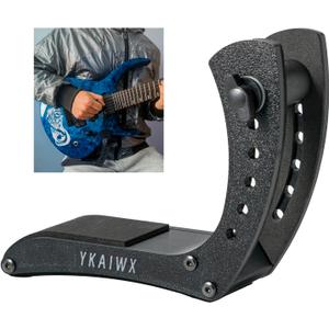 Ergonomic Electric Guitar Holder Footstool Leg Stand Guitar Foot Stool Electric Guitar Support Leg Stand Guitar Lifter (Black)
