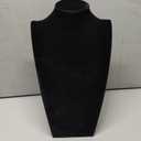 Polmart H4 Necklace Display Bust (Black Velvet, 13 ½”H)