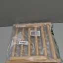 Dritz Wooden Thread Rack – Holds 60 Spools – Wall-Mount or Free-Standing with Pull-Out Legs – Wood Organizer for Sewing, Quilting, & Hair Braiding