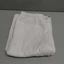 Girl's Wide Leg Casual Pants Elastic High Waisted Long Loose Trousers (White) 11Y