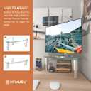 Hemudu Clear Glass Computer Monitor Riser/Triangle Desktop Universal Corner Stand for Computer Monitor & Laptop HD01T-003