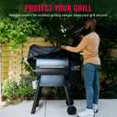 Grillman Grill Cover, BBQ Outdoor Grill Covers, Charcoal, Gas Grills, Waterproof, Rip-Proof, Weather-Resistant, Anti-UV, Barbecue Cover for Traegar 22/575 Series, Pro 22, Z, etc (Black, 41 Inch)