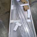 EASYWORC Frameless Pivot Shower Door 26"-28" W x 72" H, Swing Shower Glass Doors with Nano Explosion-Proof Film Tempered Glass 1/4"(6mm) Reversible Installtion, Brushed Nickel Finish