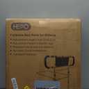 HEPO Bed Rails for Elderly Adults with Adjustable Heights & Extendable Dual Side Handles, Foldable Bed Assist Bar for Fall Prevention, Heavy Duty Bed Rail Fits King, Queen, Full, Twin Bed