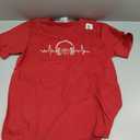 Heartbeat Headphone Tie Dye Sound Lover Engineer Producer DJ T-Shirt Size M Youth