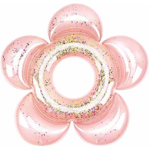 HeySplash Pool Floats for Adults, Large Floats Inflatable Floatie Loungers with Glitter, Swim Tube River Lake Wedding Bride Engagement Party Decor Toy Raft, Flower Bachelorette Fun Decor, Rose Gold HeySplash Pool Floats for Adults, Large Floats Inflatable Floatie Loungers with Glitter, Swim Tube River Lake Wedding Bride Engagement Party Decor Toy Raft, Flower Bachelorette Fun Decor, Rose Gold