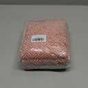 Coral Hand Towels for Bathroom with Herringbone Stripes, Stylish 100% Ctton Hand Towel Set of 4, Ultra Soft and Highly Absorbent, 13 x 28 Inches