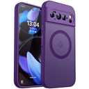 CANSHN Magnetic for Google Pixel 10 Pro XL Case(6.8 Inch), Upgraded [Full Camera Protection] [Compatible with Magsafe] [Translucent Matte] Shockproof Protective Phone Cover, Deep Purple