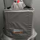 Baby Bassinets Bedside Sleeper, 4 in 1 Portable Bedside Crib w/Thickened Mattress, Diaper Changer, Storage Basket, Music Box, Carry Bag, Foldable Playard Sleeper for Newborn (Light Gray)