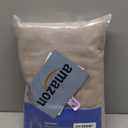 MIULEE Non-See-Through Privacy Linen Curtains 2 Panels, Light Filtering Window Curtains Farnhouse Textured Back Tab Semi Sheer Drapes for Bedroom Living Room, 52 x 84 Inches Long, Taupe