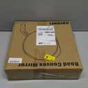 CHIUHEI 12Inch Convex Security Corner Mirror (Clear View)  Adjustable Fixing Bracket, Wide Angle, Indoor and Outdoor Use  Ideal for Warehouse, Office, Parking Garage, and Traffic Safety (Black)