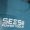 Seesii Impact Wrench 665 FT-LBS(900N.m) 3300IPM 1/2 Impact Gun High Torque Electric Impact Driver Cordless Impact Wrench with 21V 2x4.0Ah Battery 6 Sockets&Case for Home Car Tire Lug Nut Removal Tool