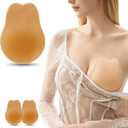 Nipple Covers for Women Pasties Nipple Covers with Lift Sticky Adhesive Reusable Silicone Nipple Pasties (S)