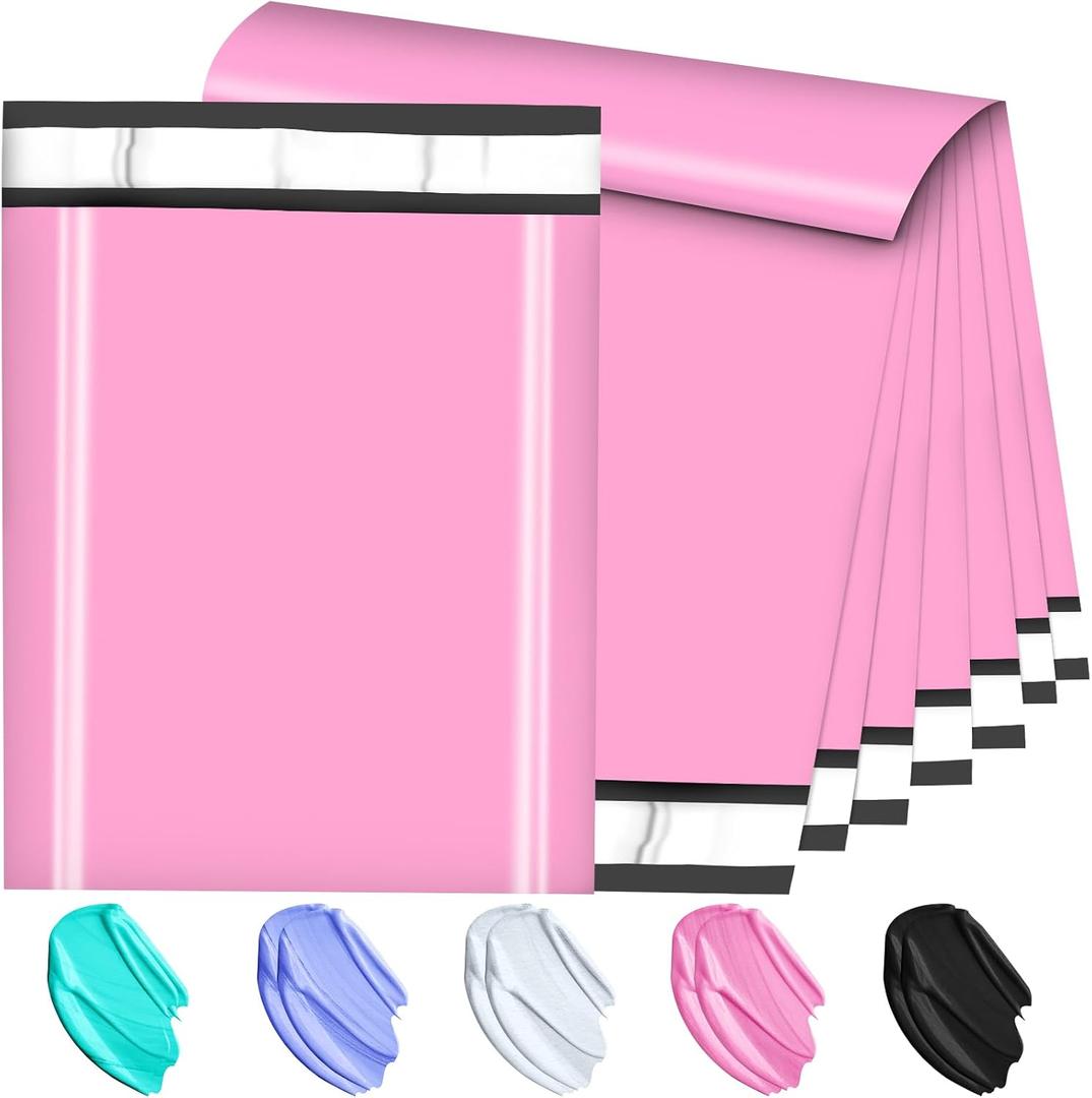 Large Poly Mailers 19x24 Inch 100 Pack, Shipping Bags for Clothing with Self-Sealing Tear-Resistant, Waterproof Poly Bags, Mailing Envelopes for Small Business (Pink), 19x24 100PC