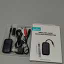 2026 Pro Bluetooth 5.4 Transmitter Receiver with Qualcomm Chipset,2-in-1 Airplane Wireless Adapter for Flight,TV,PC,Gym,Switch,Works with 2 AirPods/Headphones;Audio AUX Receiver for Car/Home Stereo (Black)