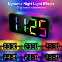 Topski Loud Alarm Clocks for Bedrooms Heavy Sleepers, Plug-in Digital Bedside Clock with RGB Night Light, Large Display, Dual Alarm, Snooze, Dimmable, 3 Volumes