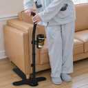 Couch Stand Assist with Cup Holder, Adjustable Height Chair Assist for Elderly Chair Lift Stand Assist with Non-Slip Handle for Elderly, Seniors, Pregnancy Women and Disabled, Loading 498LBs