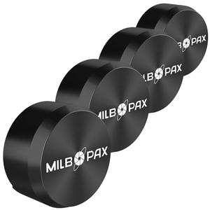 Trailer Door Lock – Keyed Alike Puck Locks for Trailers Trucks Vans Sheds, One-Click Lock Design, Heavy-Duty Shipping Container Lock (Black, 4 Pack, 12 Keys)