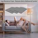 22" x 22" Couch Cushion Support for Sagging Seat, 3 PCS Large Size Insert Sofa Cushion Support for Better Lift, 45D High-Density Foam Couch Replacement for Furniture Seat Sagging Repair, Grey