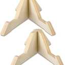 Geelin Slackline Balance Board Stand Slackline Board Display Rack Wooden Balance Training Accessories for Adult Gym Fitness Center Yoga Surfing Training, 10 x 7.5 x 4 Inch