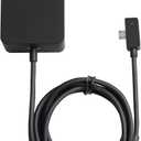 Surface 3 Charger 13W 5.2V 2.5A AC Power Adapter Charger Cord Replacement for Microsoft Surface 3, Model 1623 1624 1645 Tablet with USB Charging Port 4.9Ft Cable-1.5m(Not Compatible Surface Pro 3)