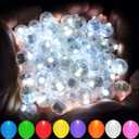 Aogist 100pcs White LED Balloon Light, Tiny Light Mini Round Led Ball Lamp for Paper Lantern Balloon, Indoor Outdoor Event - Fun Halloween Christmas Party Wedding Decoration Supplies