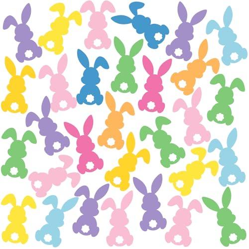 BBTO 30 Pcs Easter Garage Door Magnets Cute Bunny Rabbit Decals Colorful Garage Door Magnets Reusable Refrigerator Sticker Holiday Decorations for Decor Party Supplies