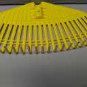 Leaf Rake - 16.5" Wide Nylon Plastic Head,65" Adjustable Handle,Heavy Duty for Leaves,Grass,Pine Needle,Mulch, Small Debris,Lawn-Friendly Tines,Lightweight for Women,Seniors & Kids