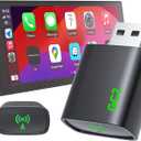 Wireless Carplay Adapter 2025 Upgraded, Convert Wired to Wireless Apple CarPlay Adapter,Mini wireless Bluetooth CarPlay Adapters Plug and Play Easy Use Fast Stable Connection Car Play for iPhone,USB-A
