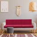 Newwiee 8Pcs Stretch Patio Cushion Covers Outdoor Cushion Covers for Patio Furniture Replacement Couch Sofa Slipcovers Jacquard Textured Soft Fabric Washable Furniture Protector(Red,Elegant)