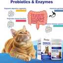  Probiotics for Cats Digestive Enzymes with Prebiotics for Gut Health, Constipation & Diarrhea Relief, Immune & Itch Support Best By: 06/06/2026