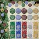 30 Set Christmas Appreciation Gift for Coworkers Bulk Thank You Ornaments May You Be Proud of The Work Xmas Tree Shiny Acrylic Hanging Decor with Card Gift for Employee Staff Office Teacher