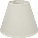 Aspen Creative 58876A Transitional Empire Shape Uno Construction Lamp Shade in Ivory, 6" Top x 12" Bottom x 9" Slant Height