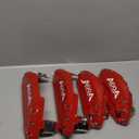 AOOA Aluminum Red Brake Caliper Covers with White Character fits Dodge Durango SXT/GT/R/T 2021-2024 and Jeep Grand Cherokee 2017-2021 (Set of 4)