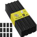 Metal Roof Panels - 12 Pcs Corrugated Pergola Roofing Panels Heavy Duty Waterproof Tin Roofing Materials for Shed Gazebo Patio Garages 50.78x17.7in, Black