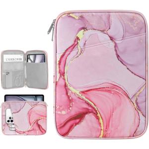 Dadanism 13 Inch Tablet Sleeve Bag Carrying Case for iPad Pro 13" M4 2024, iPad Air 13", iPad Pro 12.9", Samsung Galaxy Tab S10+ Plus/S9 FE+/S9+ Plus 12.4", Remarkable Paper Pro 11.8", Cloudy Pink