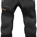 Postropaky Mens Hiking Snow Ski Pants Waterproof Outdoor Insulated Softshell Pants Snowboard Zipper Bottom Leg 32,28