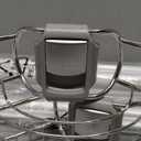 simplehuman 8' Tension Pole Shower Caddy, Stainless Steel and Anodized Aluminum