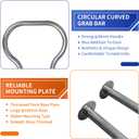 Boat Dock Boarding handrail, Safety Grab bar/Hand Railing for Dock, 42.1" H